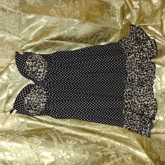 Small Animal Print/Polka Dot Camisole - Picture 1 of 2